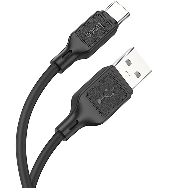 Дата кабель Hoco X90 Cool silicone USB to Type-C (1m) – Black. Фото 2 з 6
