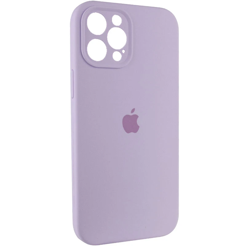 Чехол Silicone Case с защитой камеры для Apple iPhone 12 Pro Max (6.7") – Сиреневый / Lilac. Фото 3 из 7