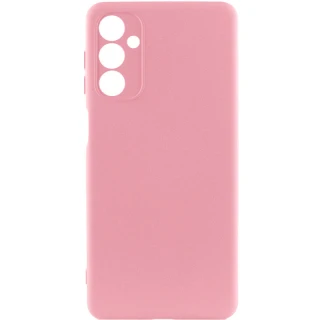 Кольоровий силіконовий чохол GETMAN із закритою камерою для Samsung Galaxy A27 — Рожевий / Pink