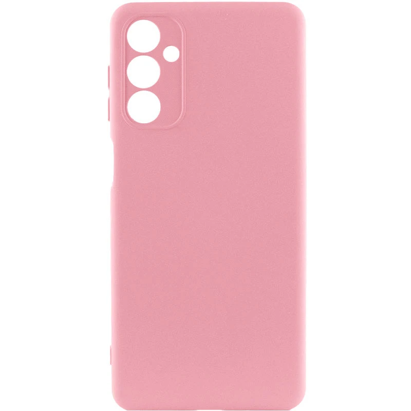 Кольоровий силіконовий чохол GETMAN із закритою камерою для Samsung Galaxy M34 5G – Рожевий / Pink. Фото 1 з 7