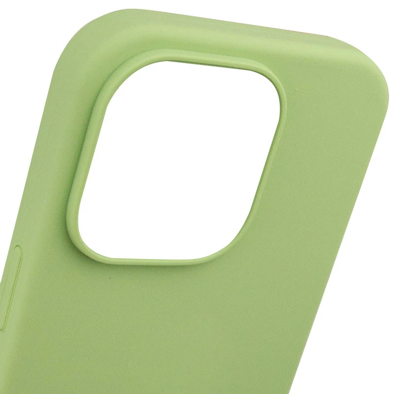 Чехол с закрытым низом Silicone Case для Apple iPhone 14 Pro (6.1") – Мятный / Mint. Фото 9 из 10