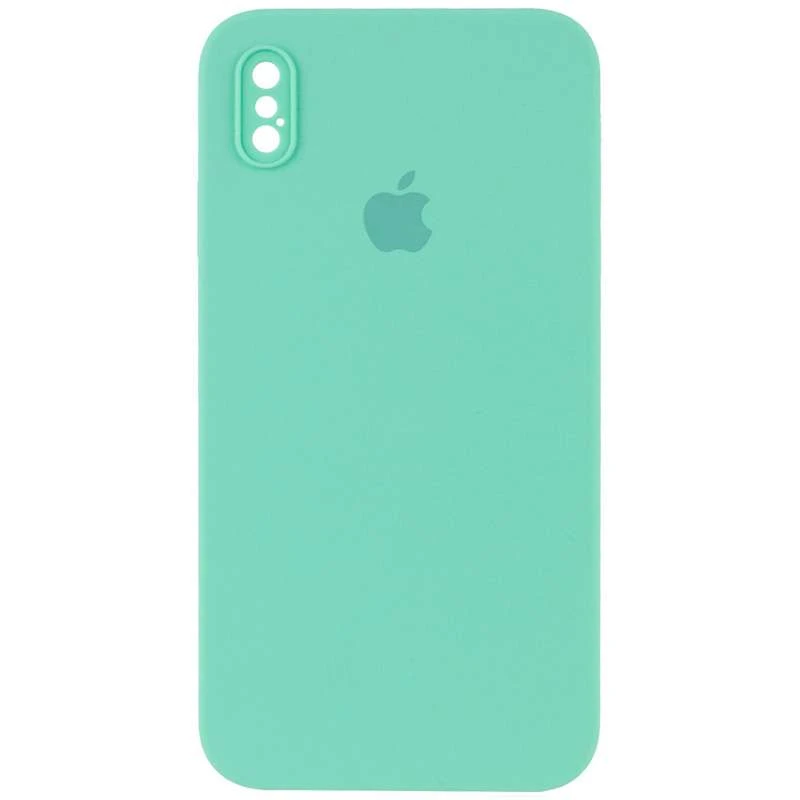 

Чехол Silicone Case Square с защитой камеры для Apple iPhone XS Max (6.5") (Бирюзовый / Turquoise), Бірюзовий / turquoise