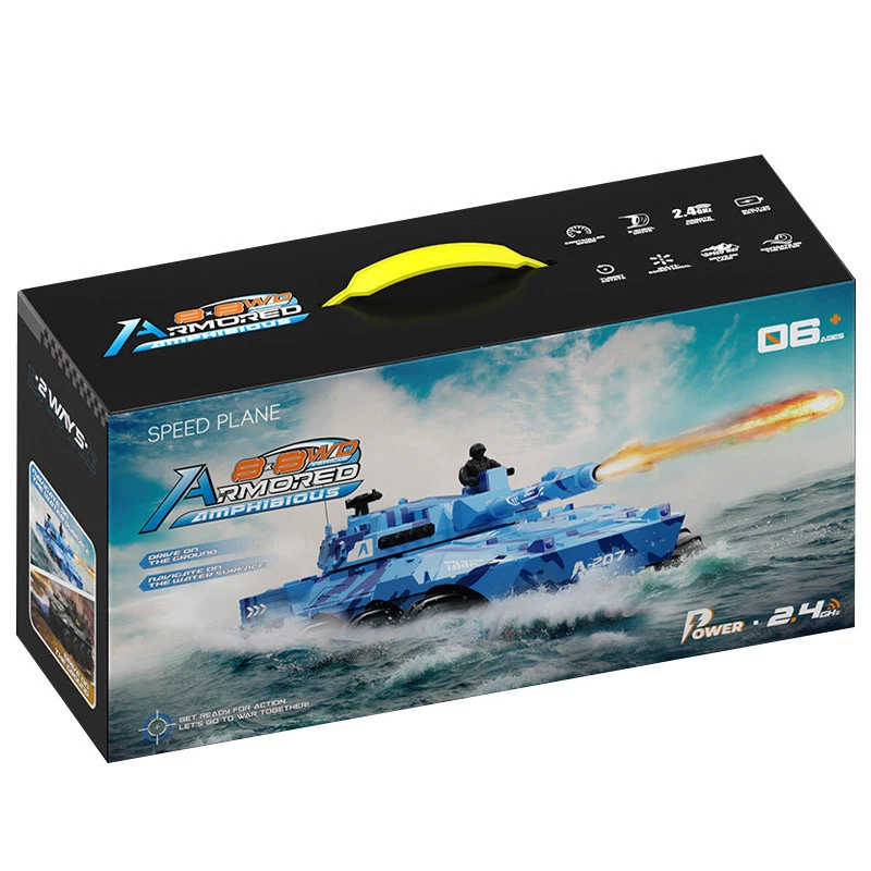 Бронетранспортер-амфібія на радіокеруванні SCHE Y1802 – Blue. Фото 3 з 8