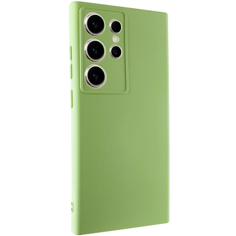 Чохол Silicone Case Lakshmi з закритою камерою на Samsung Galaxy S24 Ultra – Зелений / Pistachio. Фото 4 з 11