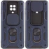 Ударопрочный чехол Serge Ring с защитой камеры для Xiaomi Redmi Note 9s / Note 9 Pro / Note 9 Pro Max – Синий. Фото 1 из 6