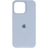 Чехол Silicone Case (AA) Logo with MagSafe для Apple iPhone 14 (6.1") – Голубой / Lilac Blue. Фото 3 из 6