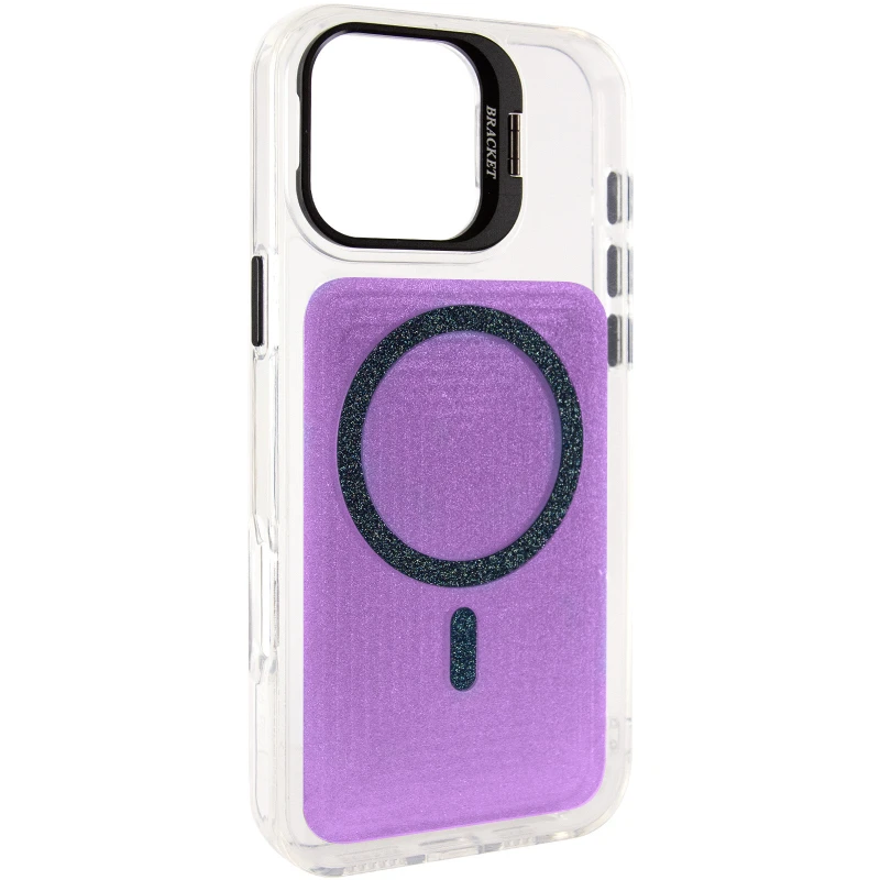 Чохол TPU+PC Jewel Sparkle with MagSafe для Apple iPhone 17 (6.3") – Violet Shimmer. Фото 2 з 8