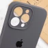 Чехол Silicone Case с защитой камеры для Apple iPhone 15 Pro (6.1") – Серый / Dark Gray. Фото 7 из 7