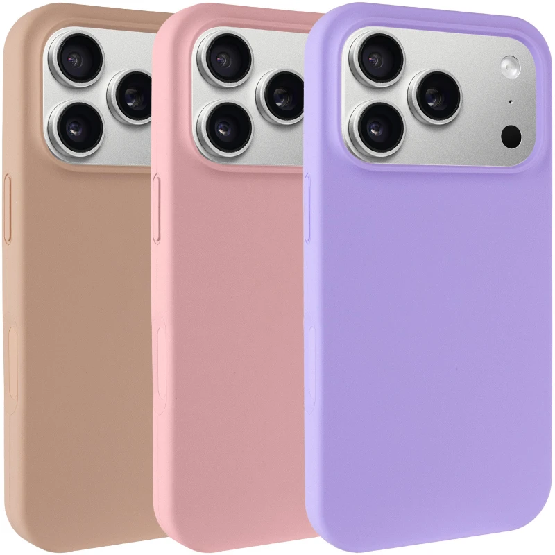 Чехол с закрытым низом Silicone Case для Apple iPhone 18 Pro фото 1 из 1
