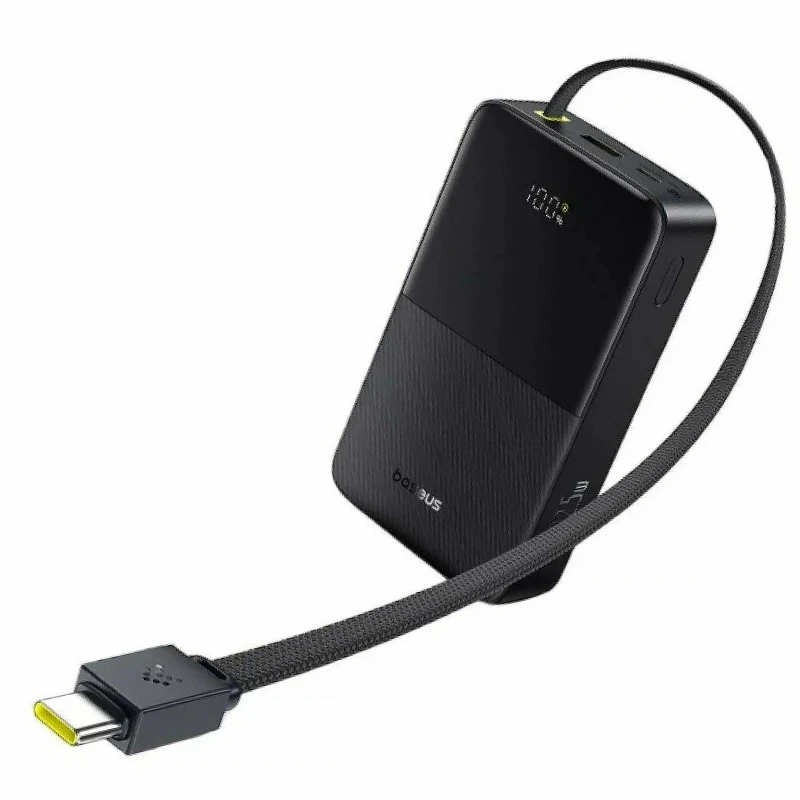 Портативний ЗП Power Bank Baseus EnerFill FC51 Bipow2 Pro 22.5W 20000 mAh (E00277) – Black. Фото 2 з 4