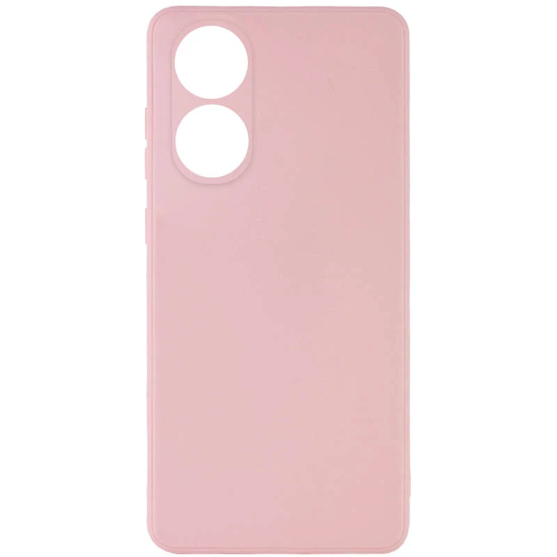Цветной силиконовый чехол с защитой камеры для Oppo A78 4G – Розовый / Pink Sand. Фото 2 из 7
