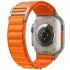 Ремешок Alpine Loop для Apple watch 42mm/44mm/45mm/49mm (m/l) – Оранжевый / Orange. Фото 3 из 4