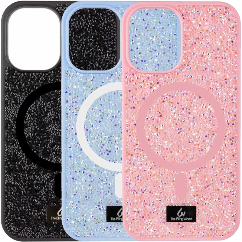 TPU чохол Bling World with MagSafe для Apple iPhone 15 (6.1") фото 1 з 2