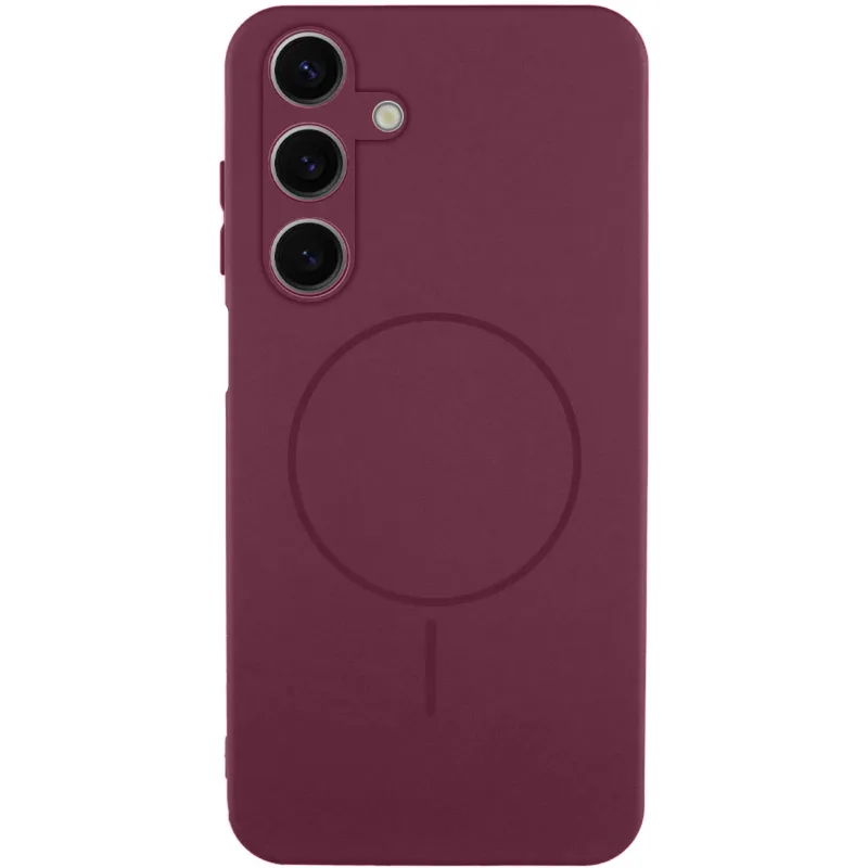 Чохол Silicone Cover Lakshmi Full Camera (AA) with Magnetic Fit для Samsung Galaxy A27 – Бордовий / Marsala. Фото 1 з 1