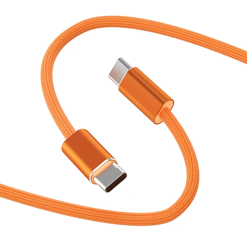Дата кабель WIWU C101 Essen Type-C to Type-C 240W (1.5m) – Orange. Фото 3 из 5