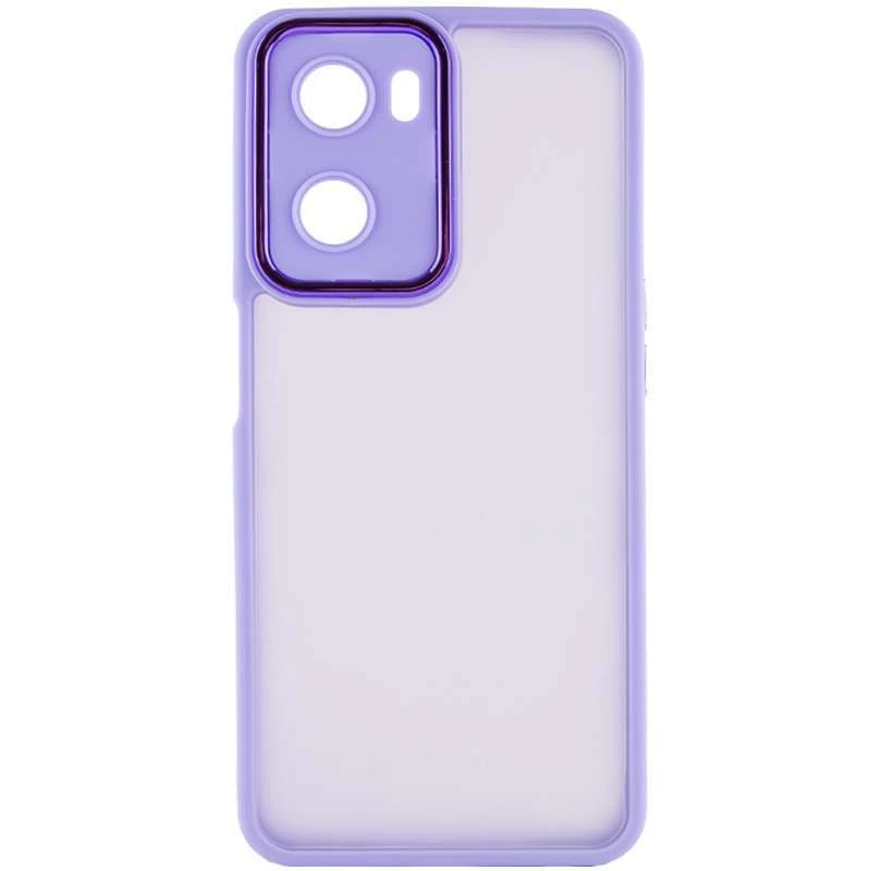 TPU+PC чехол Accent для Oppo A57s – White / Purple. Фото 2 из 6