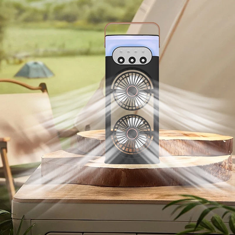 Настільний вентилятор SL617 2in1 з водяним охолодженням – Black. Фото 3 з 4