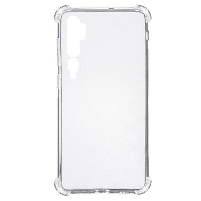 Ультратонкий силіконовий чохол GETMAN з критими бортами на Xiaomi Mi Note 10 / Note 10 Pro / Mi CC9 Pro – Безбарвний (прозорий). Фото 2 з 5