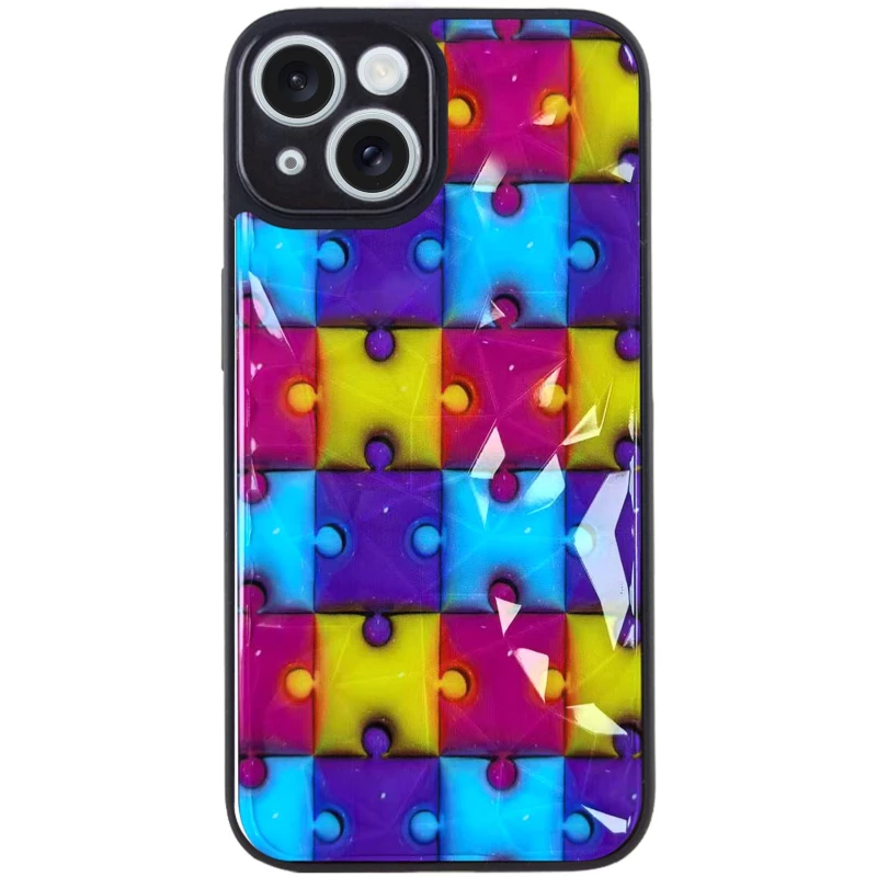 Чохол Prisma Plush для Apple iPhone 15 (6.1") – Puzzle. Фото 1 з 2