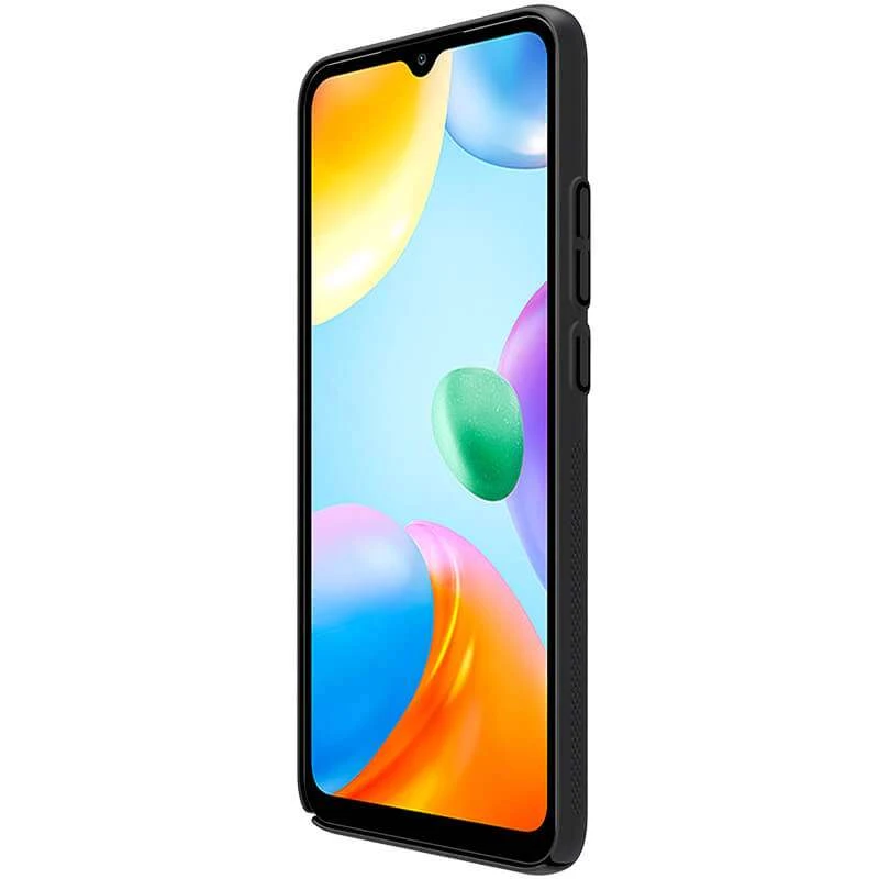 Пластикова накладка Nillkin Frost на Xiaomi Redmi 10C – Чорний. Фото 4 з 5