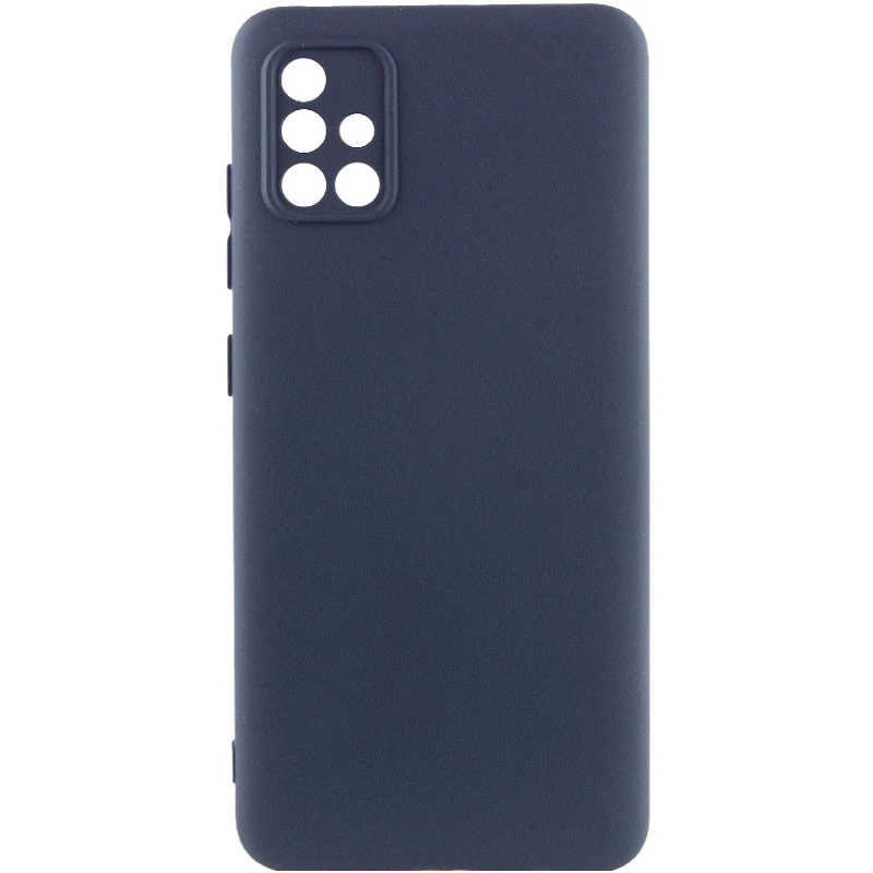 Чохол Silicone Cover Ummi Lakshmi Full Camera (AA) для Samsung Galaxy A71 – Синій / Midnight blue. Фото 1 з 2