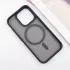 TPU+PC чохол Metal Buttons with Magnetic Fit для Apple iPhone 16 Pro – Чорний / Black. Фото 5 з 9