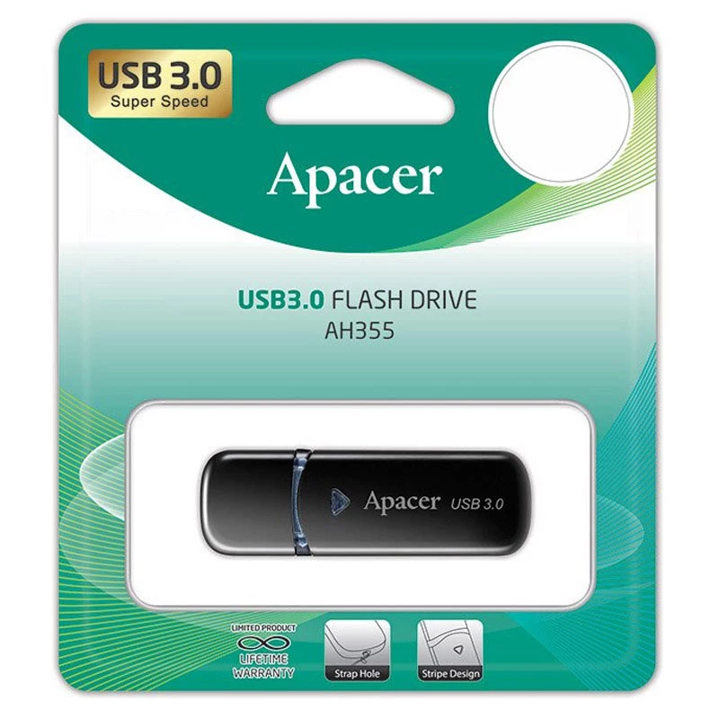Флеш накопитель Apacer USB 3.2 AH355 32Gb – Black. Фото 5 из 5