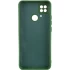 Кольоровий силіконовий чохол GETMAN із закритою камерою для Xiaomi Redmi 10C – Зелений / Dark green. Фото 2 з 3