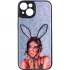 Стеклянный чехол Prisma Ladies на Apple iPhone 14 (6.1") – Rabbit. Фото 2 из 6