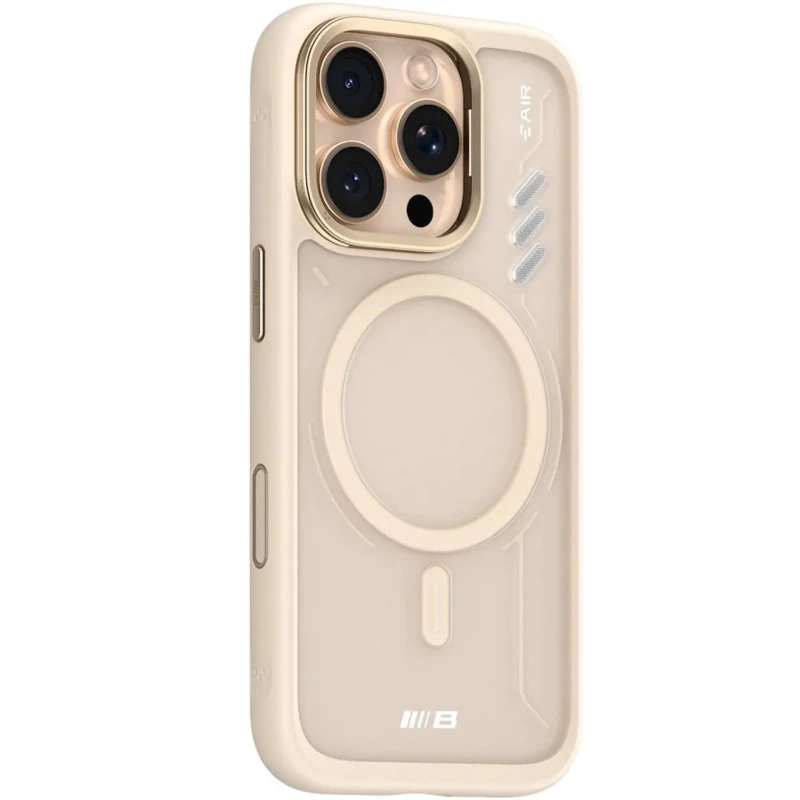TPU+PC чохол Blueo Frosted Heat Dissipation Stand with MagSafe Apple iPhone 16 Pro Max – Золотий / Gold. Фото 1 з 2