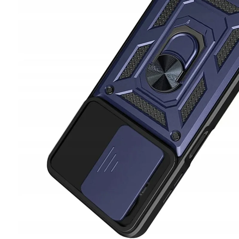 Протиударний чохол Serge Ring з захистом камери на Realme GT 7 – Синій. Фото 3 з 3