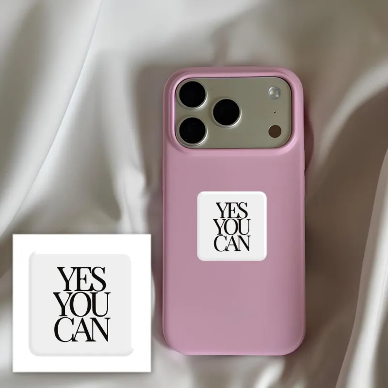 Стікер 3D до 5см Motivation color Collection – Yes you can. Фото 3 з 3