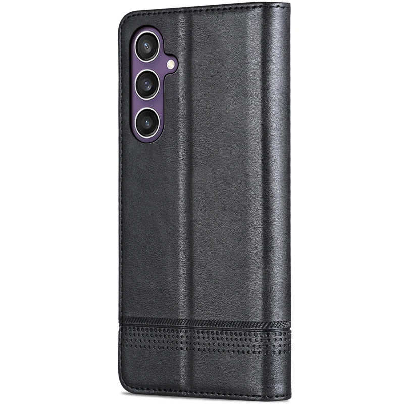 Кожаный чехол-книжка AZNS Classic series для Samsung Galaxy A36 5G – Black. Фото 2 из 4