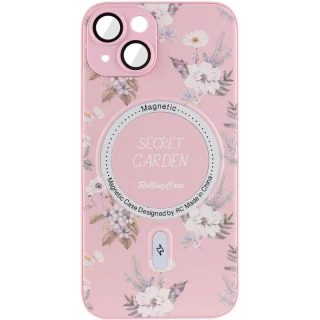 TPU+PC чехол Secret Garden с MagSafe для Apple iPhone 15 (6.1") фото 1 из 5