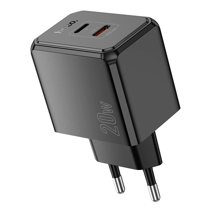 МЗП Hoco CS16A Wish PD20W (1USB-C/1L) – Black. Фото 3 з 7