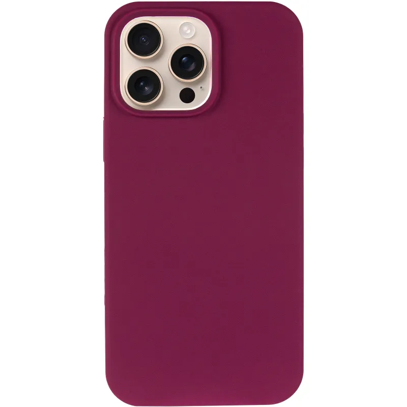 Чехол Silk Full Protective (AA) NO LOGO для Apple iPhone 16 Pro Max – Бордовый / Maroon. Фото 4 из 9