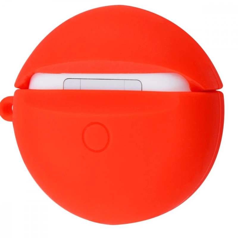 Силиконовый футляр Marvel & DC series для наушников AirPods Pro + кольцо – Капитан Америка / Красный. Фото 3 из 3