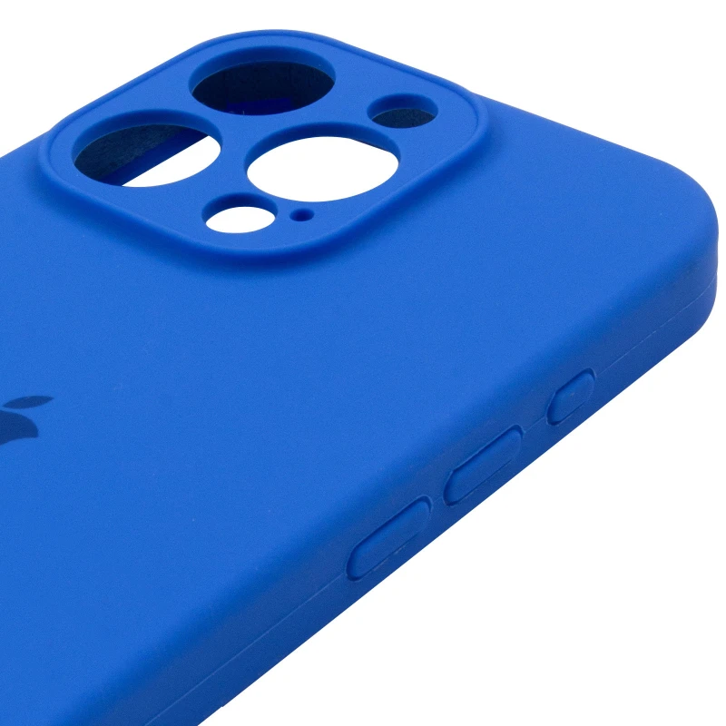 Чехол Silicone Case с защитой камеры для Apple iPhone 14 Pro Max (6.7") – Синий / Capri Blue. Фото 7 из 13