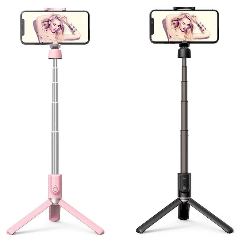 Монопод для селфі Hoco K11 з триногою + знімний BT-пульт фото 1 з 1