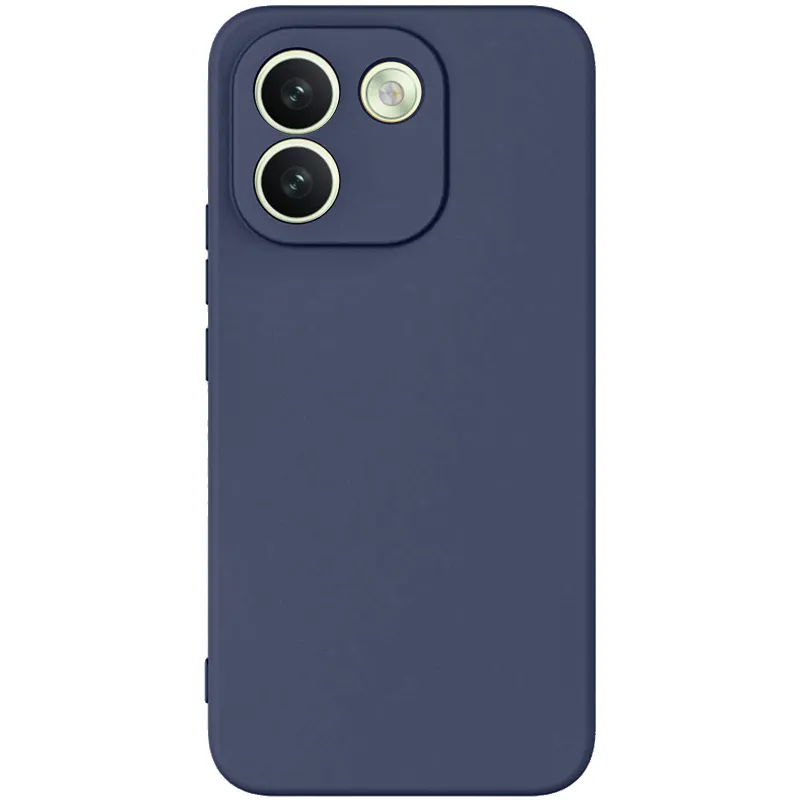 Цветной силиконовый чехол GETMAN с закрытой камерой на Xiaomi Redmi Note 17 Pro Max – Синий / Midnight blue. Фото 1 из 1