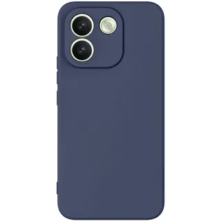 Цветной силиконовый чехол GETMAN с закрытой камерой на Xiaomi Redmi Note 17 Pro Max — Синий / Midnight blue
