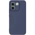 Цветной силиконовый чехол GETMAN с закрытой камерой на Xiaomi Redmi Note 17 Pro Max – Синий / Midnight blue. Фото 1 из 1