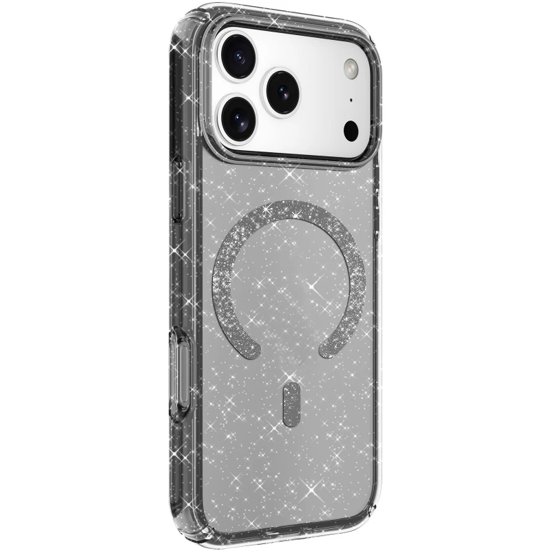 Чохол з блискітками та MagFit на Apple iPhone 17 Pro (6.3") – Black. Фото 3 з 5