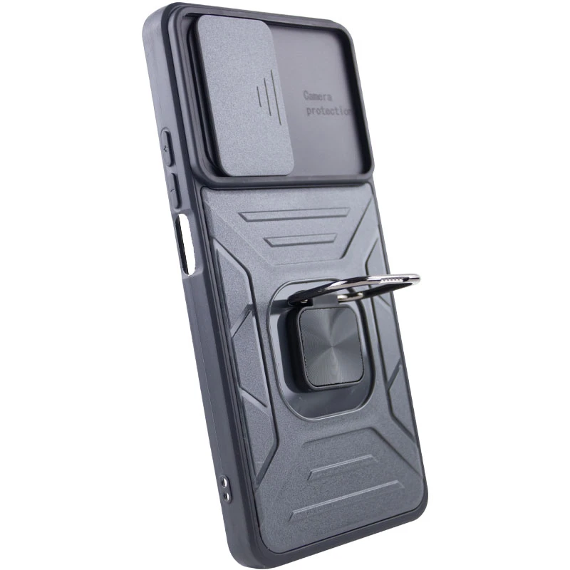 Протиударний чохол Flash зі шторкою для камери та кільцем на Xiaomi 11T / 11T Pro – Gray. Фото 5 з 7