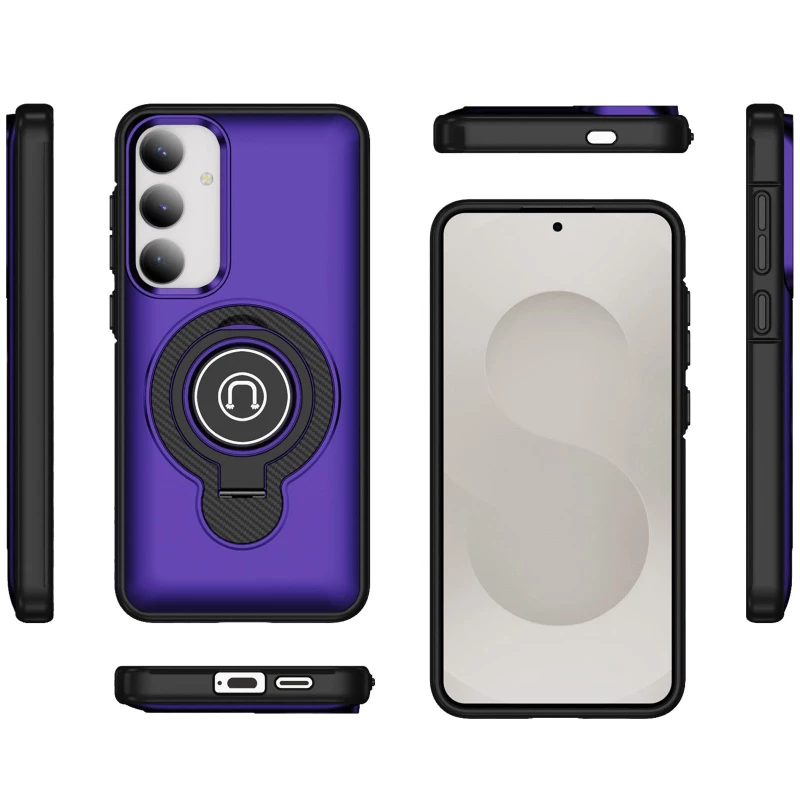 TPU+Textured PC Magnet для Samsung Galaxy S24+ – Purple. Фото 3 из 4