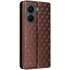 Кожаный чехол-книжка Rhombus Book для Xiaomi POCO X8 Pro – Brown. Фото 4 из 5