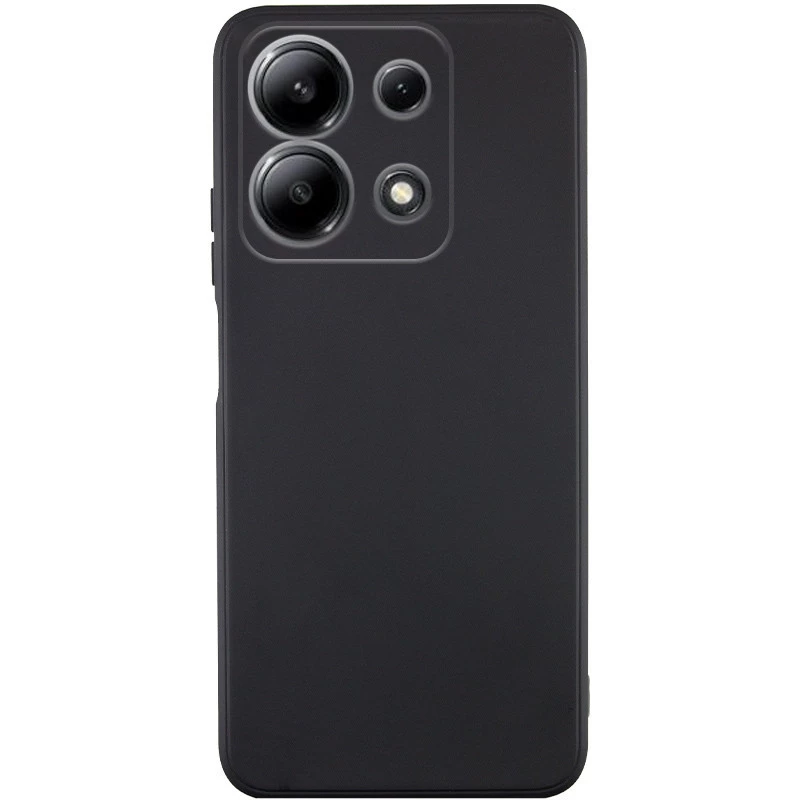

Кольоровий силіконовий чохол із захистом камери на Xiaomi Redmi Note 13 4G (Чорний / Black)