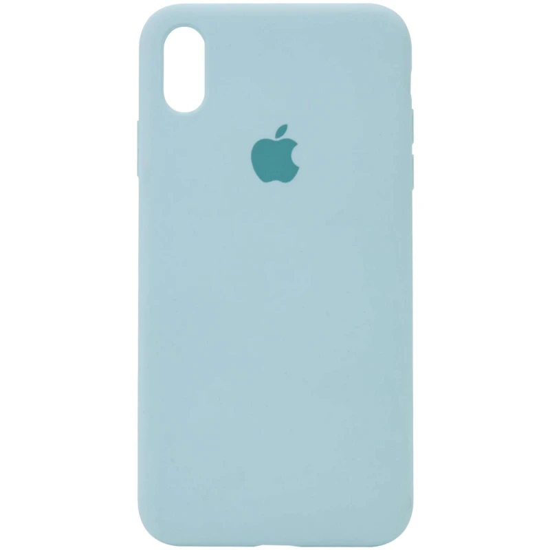 

Чехол Silicone Case с закрытым низом для Apple iPhone XS (5.8") (Бирюзовый / Turquoise), Бірюзовий / turquoise