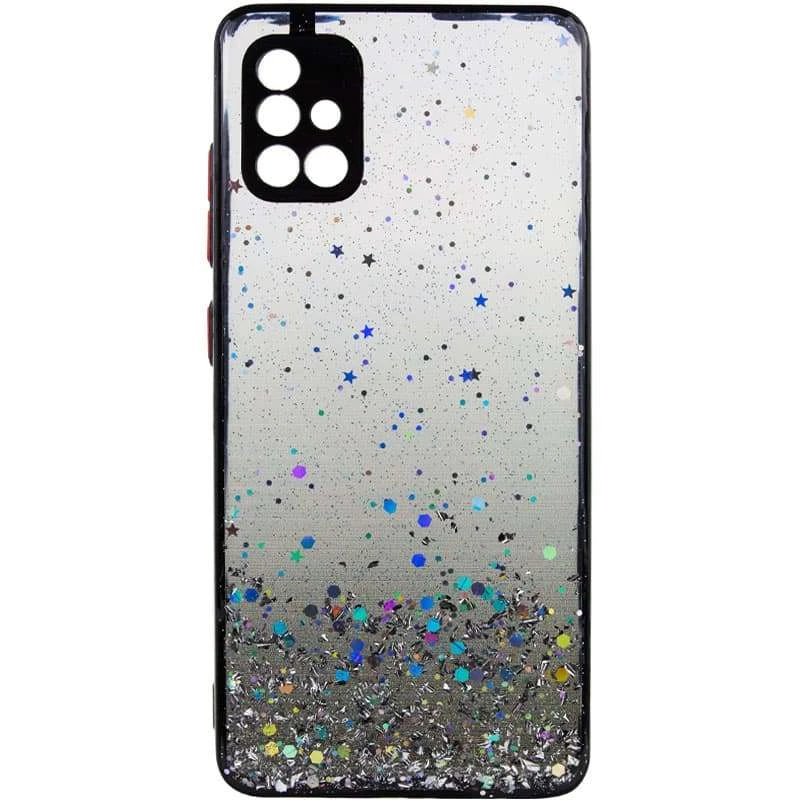 

Чохол з блискітками та захистом камери на Samsung Galaxy A51 (Чорний)
