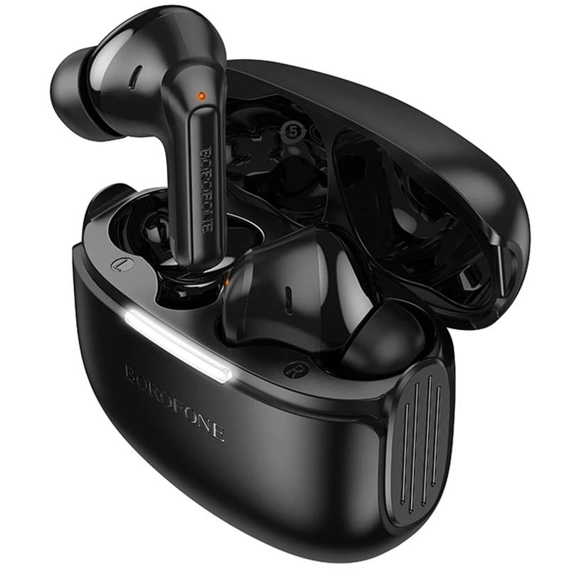 Бездротові TWS навушники Borofone FQ9 Peaceful – Black. Фото 3 з 4